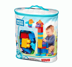 Mega Bloks First Builders Big Bag, 80-piece