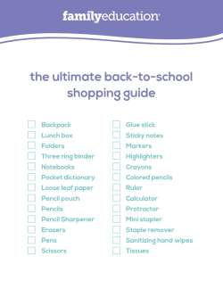 back to school shopping guide